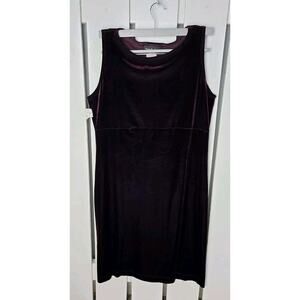 Danielle Casey Purple Witchy‎ Sleeveless Velvet Dress 12 Whimsigoth Vamp Goth